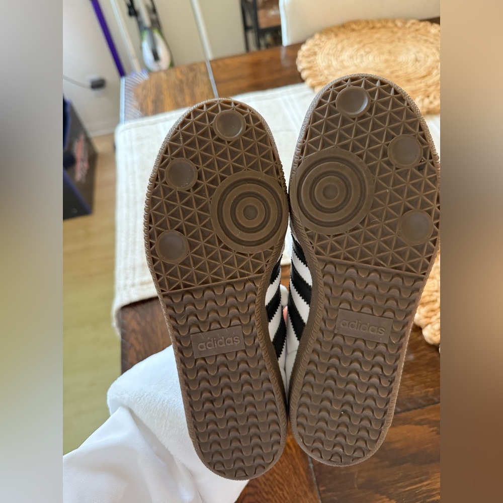 Adidas Samba White Black and Brown Sneakers - Picture 7 of 7